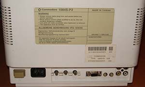 Commodore 1084S-P2 Rear Side