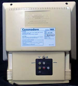 Commodore 1802D with white badge