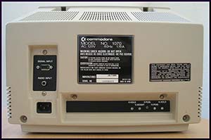 Commodore 1070 Monitor Rear Side