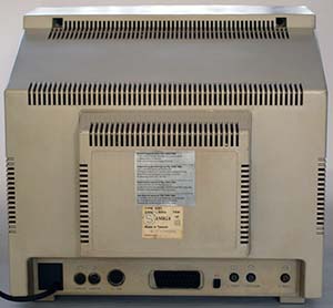 Commodore 1081 Monitor Rear Side