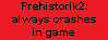Prehistorik 2 always crashes in game